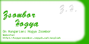 zsombor hogya business card